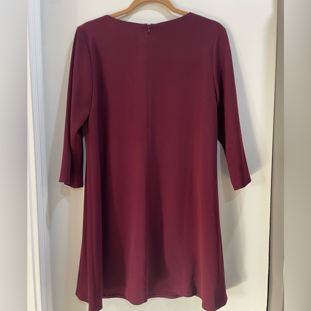 Amanda Uprichard Burgundy V-Neck Tunic - Picture 3 of 10